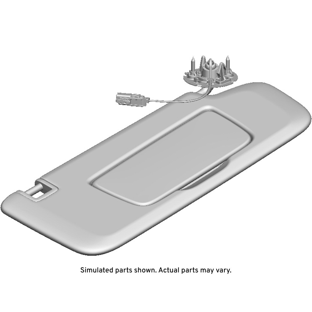 GM Genuine Parts Black Passenger Side Sunshade