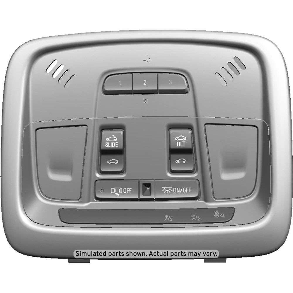 GM Genuine Parts Ash Gray Roof Console