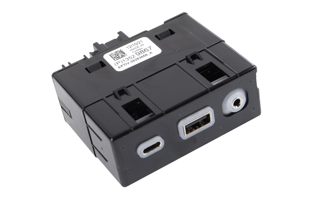 GM Genuine Parts Black Audio Player and USB Receptacle