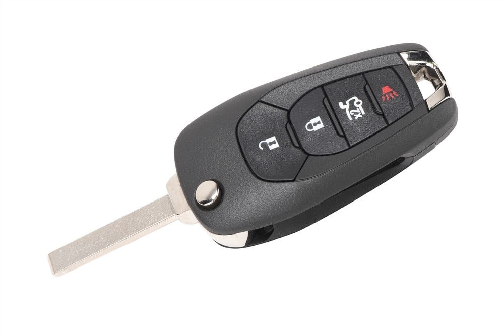 GM Genuine Parts Door Lock and Ignition Lock Folding Key (Programming Required)