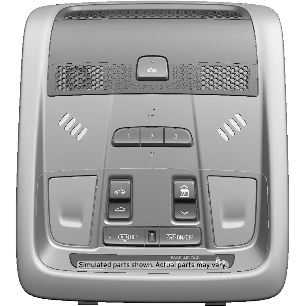 GM Genuine Parts Black Roof Console