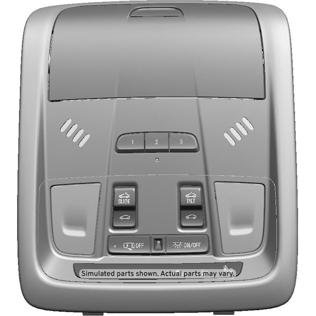 GM Genuine Parts Ash Gray Roof Console