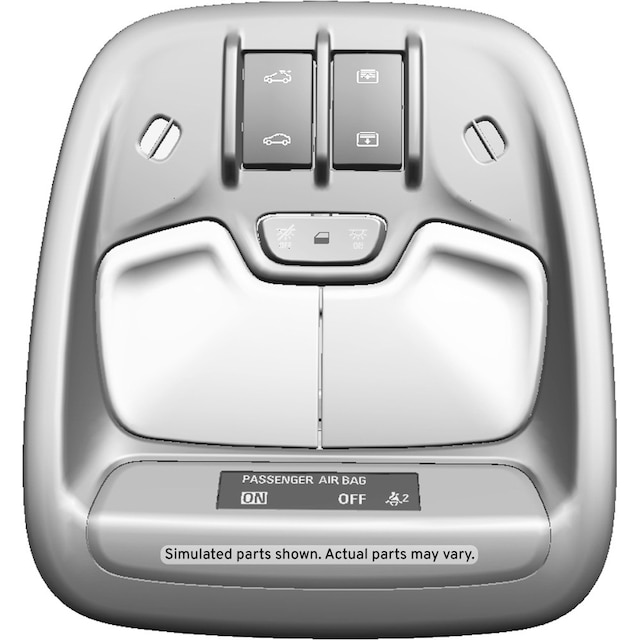 GM Genuine Parts Gray Roof Console
