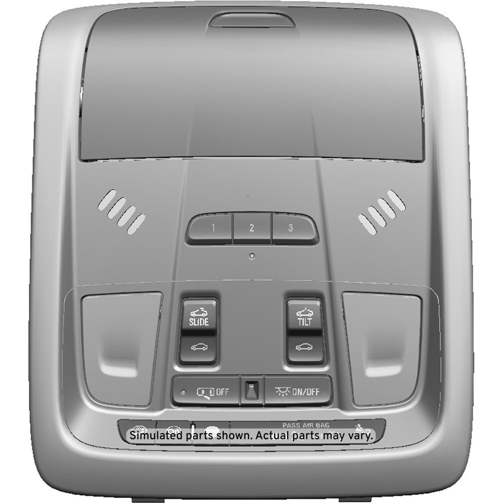 GM Genuine Parts Titanium Roof Console