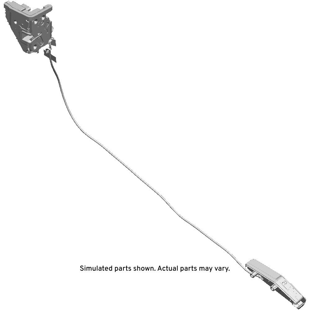GM Genuine Parts Black Front Passenger Side Door Latch