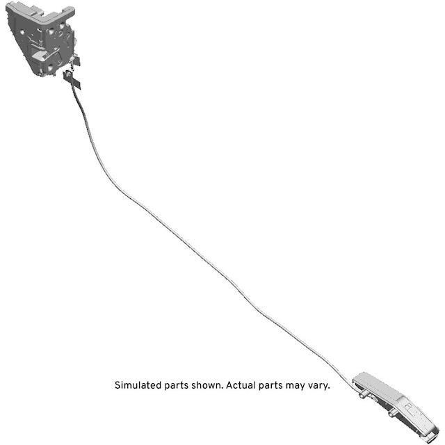 GM Genuine Parts Black Front Passenger Side Door Latch