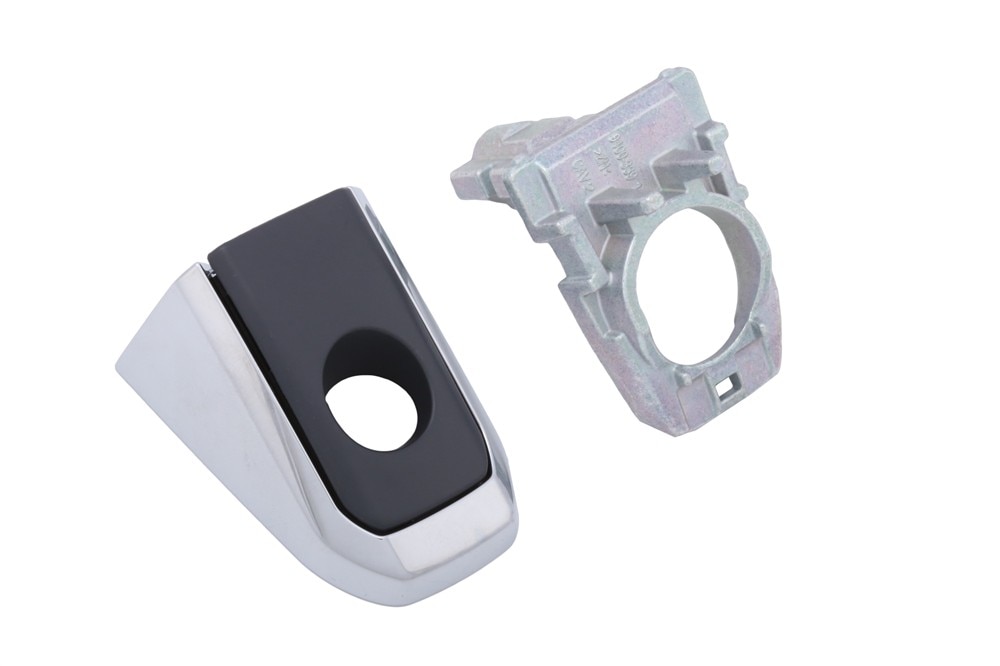 GM Genuine Parts Primed Front Driver Side Door Lock Cylinder Bezel