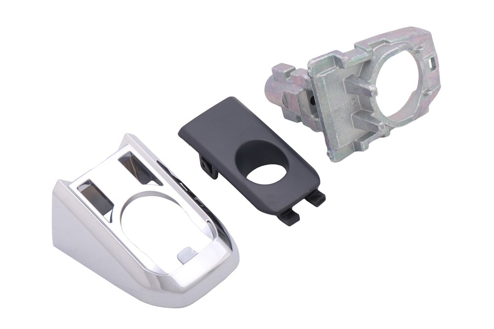 GM Genuine Parts Primed Front Driver Side Door Lock Cylinder Bezel