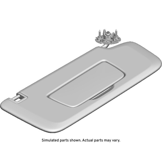 GM Genuine Parts Backen Black Passenger Side Sunshade