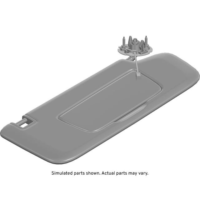 GM Genuine Parts Ash Gray Passenger Side Sunshade