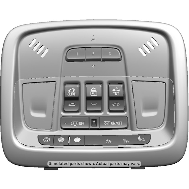 GM Genuine Parts Black Roof Console