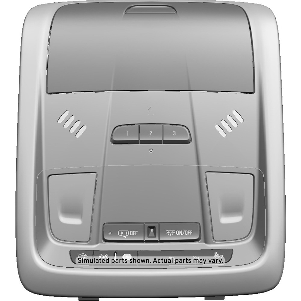 GM Genuine Parts Light Galvanized Cool Roof Console
