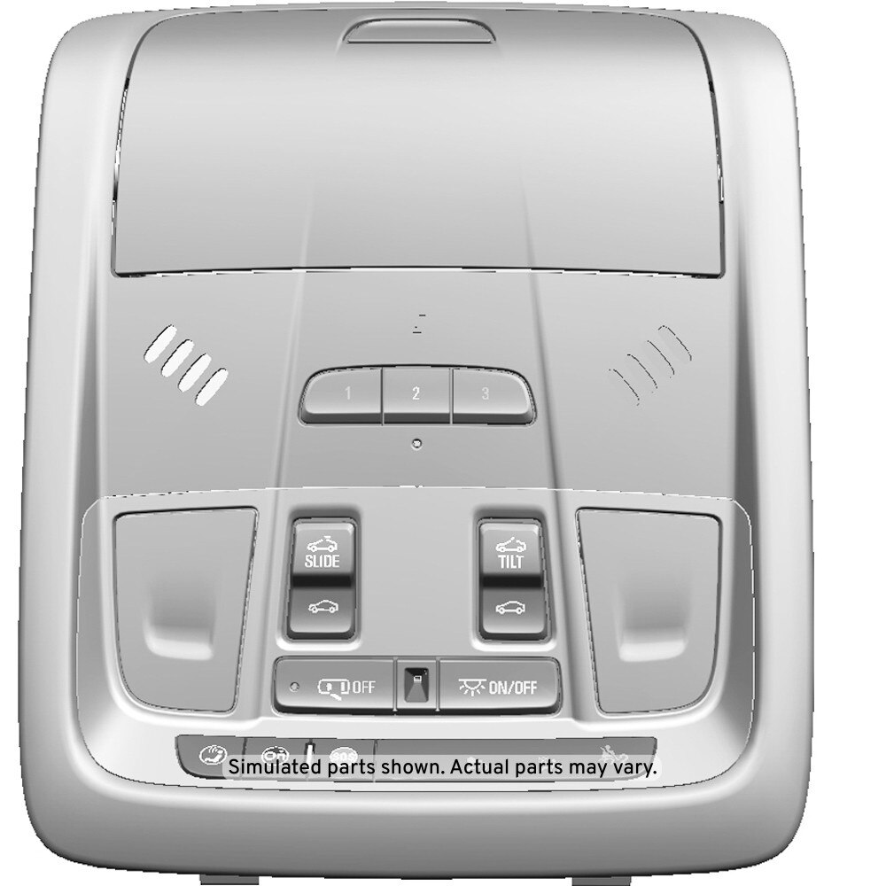 GM Genuine Parts Ash Gray Roof Console
