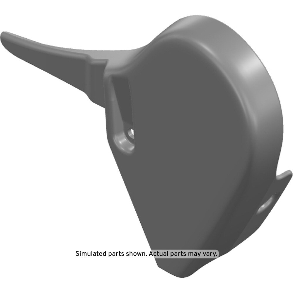 GM Genuine Parts Sheer Gray Front Passenger Side Seat Inner Recliner Finish Cover