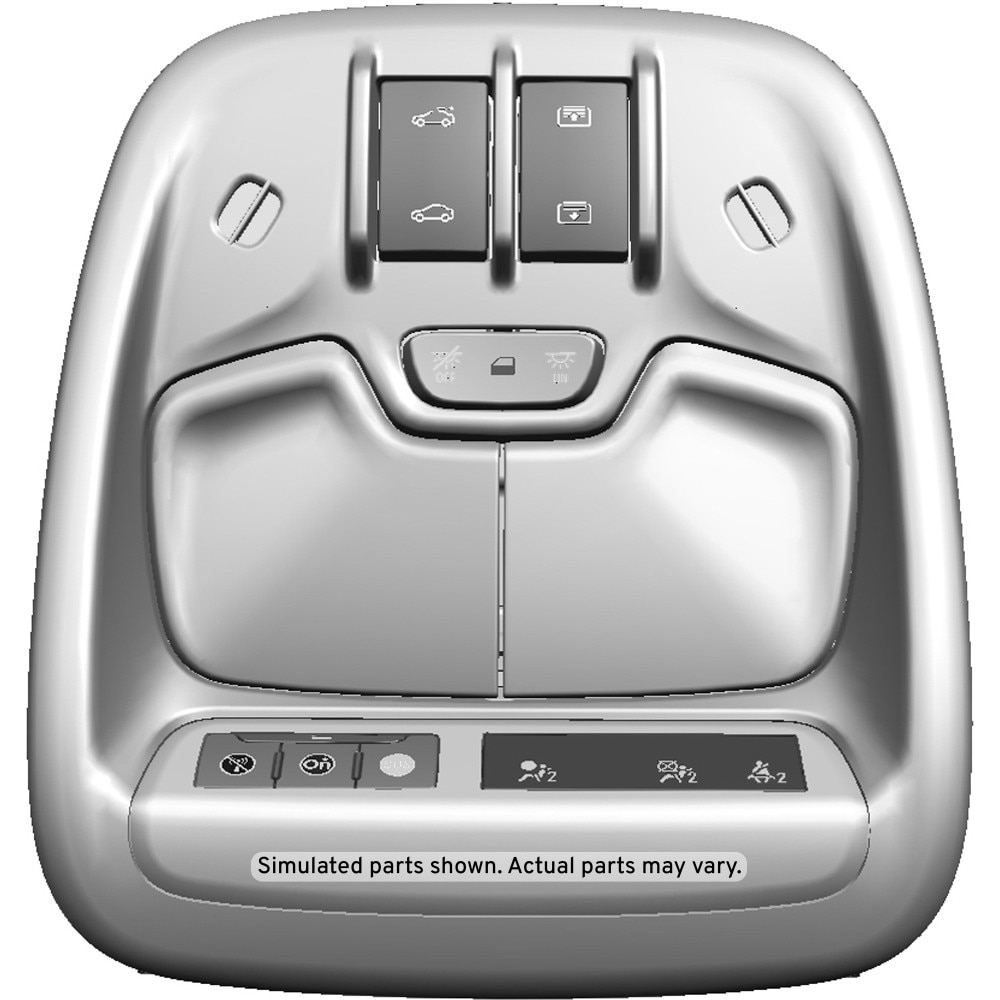 GM Genuine Parts Gray Roof Console