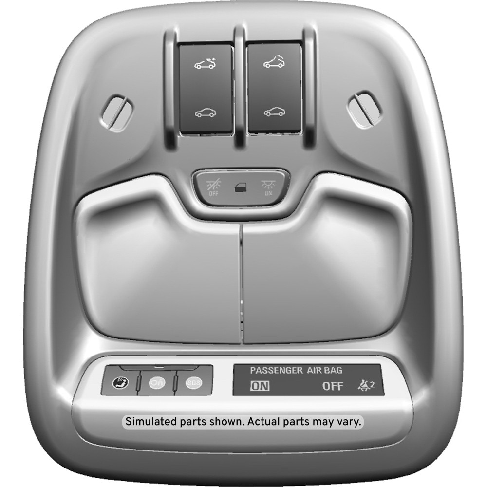 GM Genuine Parts Black Roof Console