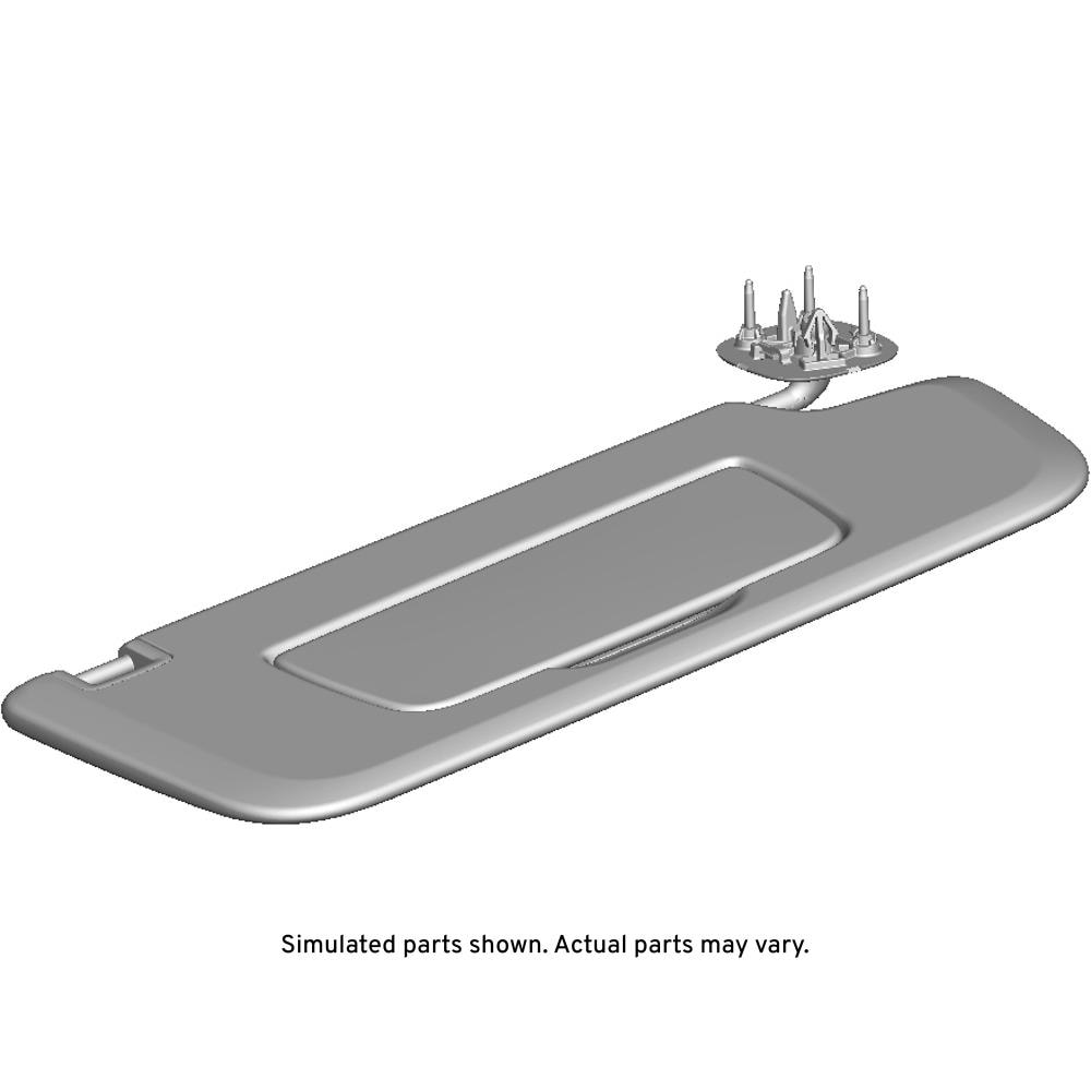 GM Genuine Parts Dark Gray Passenger Side Sunshade