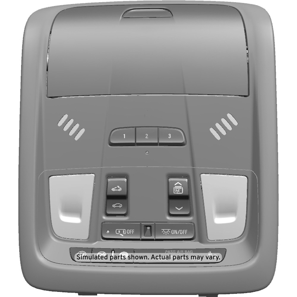 GM Genuine Parts Ash Gray Roof Console
