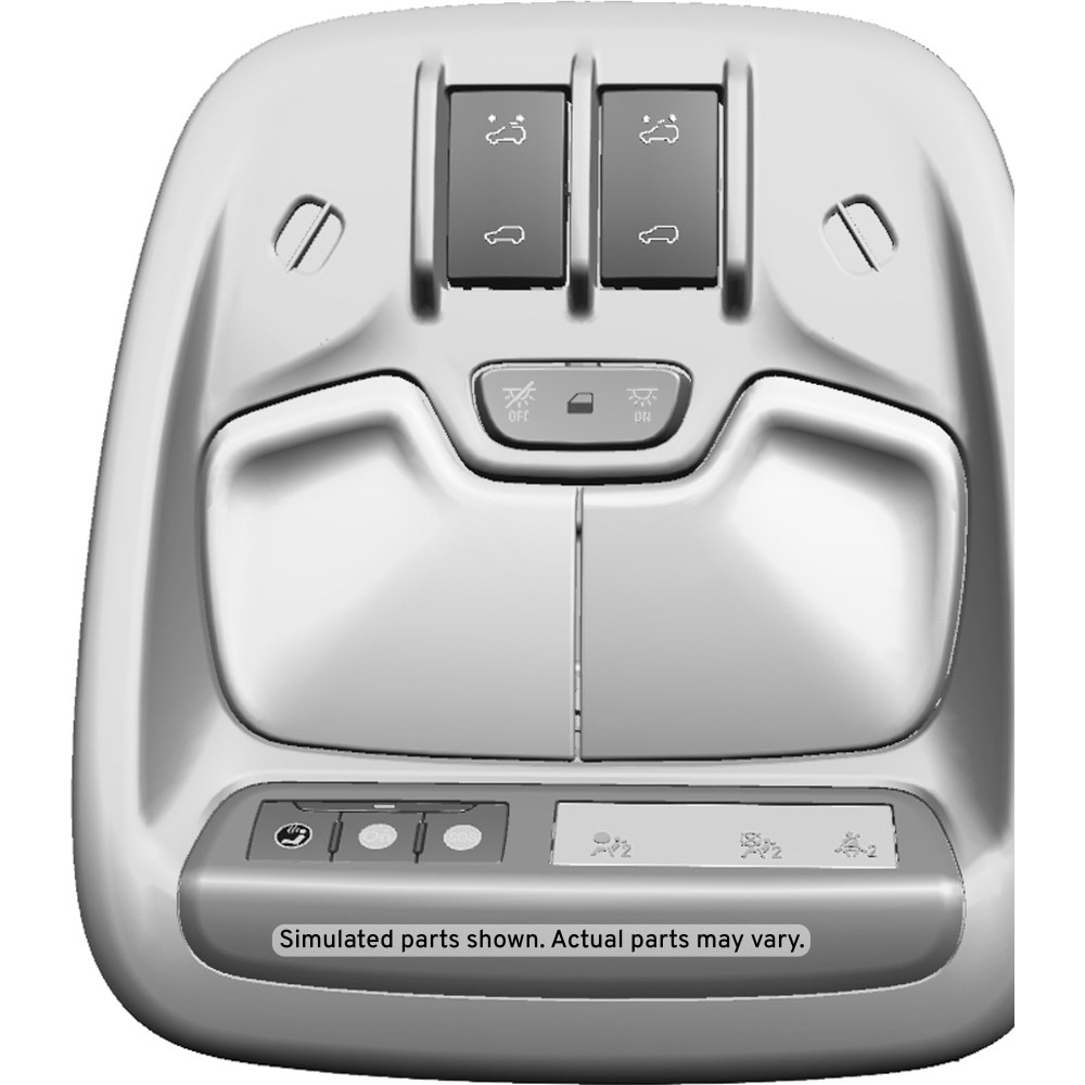 GM Genuine Parts Jet Black Roof Console