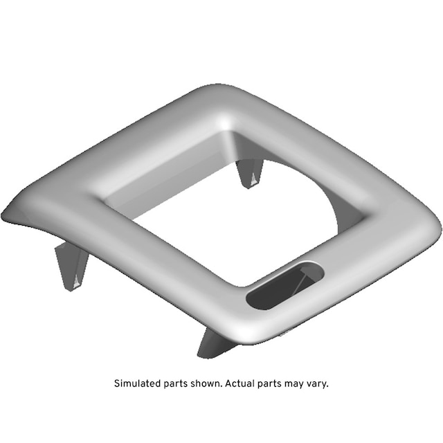 GM Genuine Parts Sky Cool Gray Rear Passenger Side Seat Latch Bezel