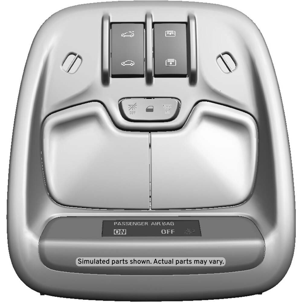 GM Genuine Parts Very Light Ash Gray Roof Console