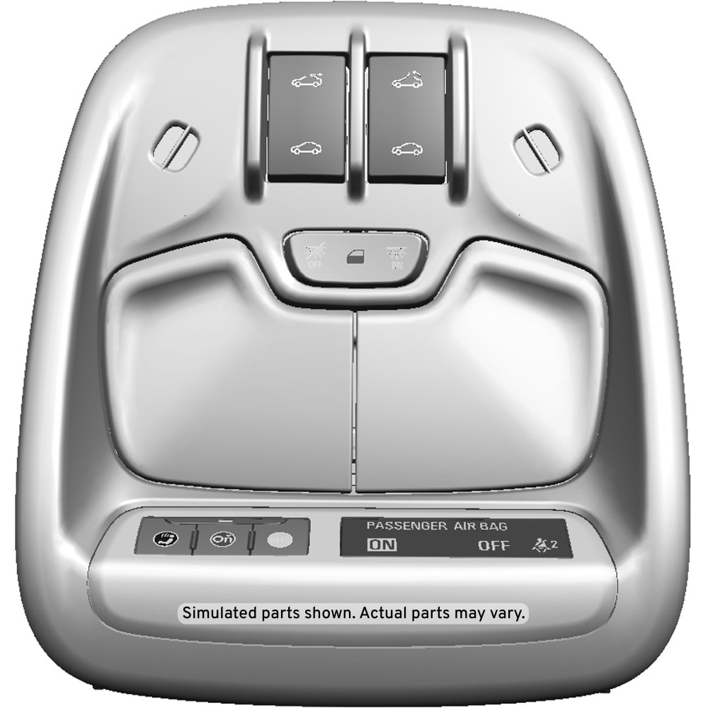 GM Genuine Parts Very Light Ash Gray Roof Console