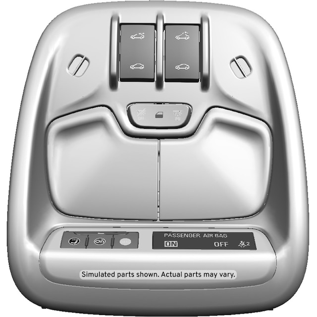 GM Genuine Parts Very Light Ash Gray Roof Console