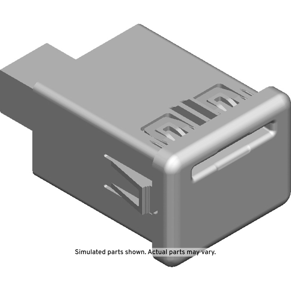 GM Genuine Parts Jet Black Card Reader Receptacle