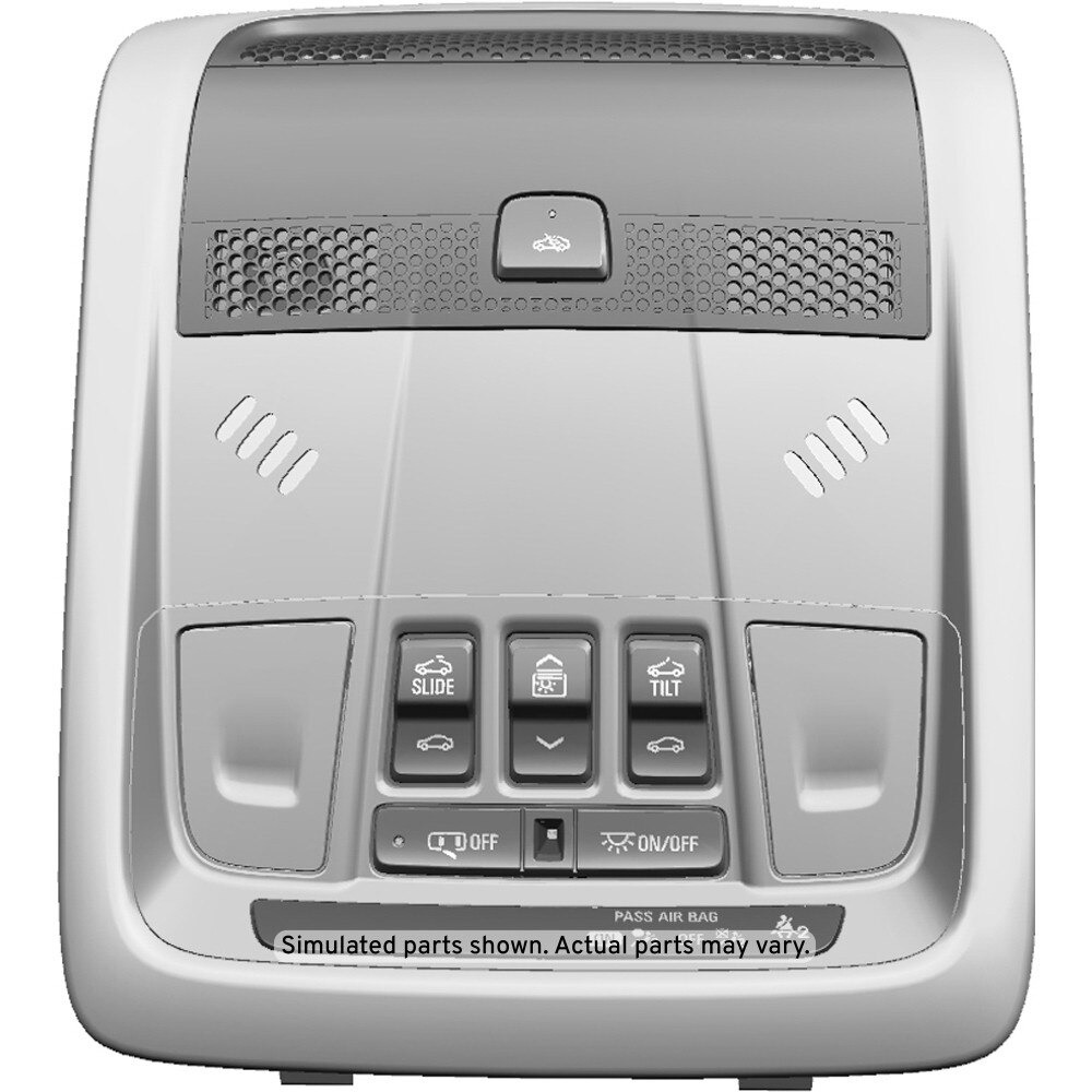 GM Genuine Parts Jet Black Roof Console