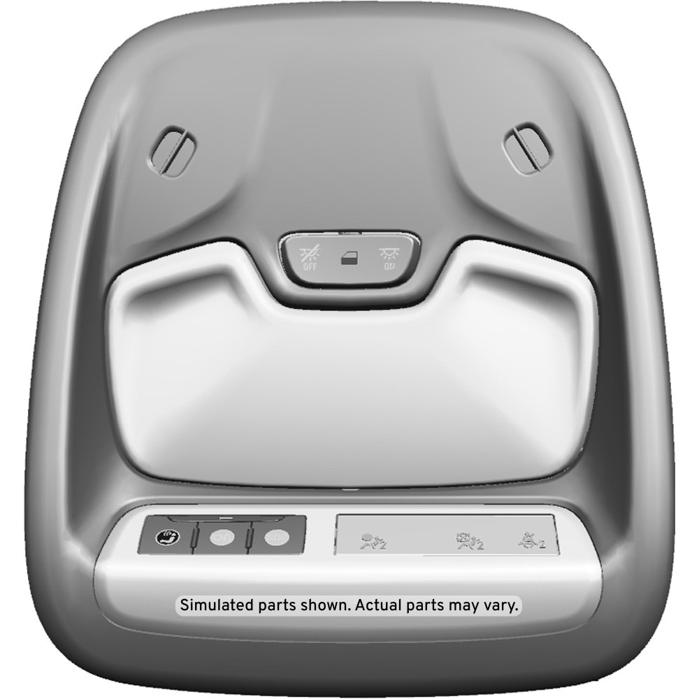 GM Genuine Parts Jet Black Roof Console