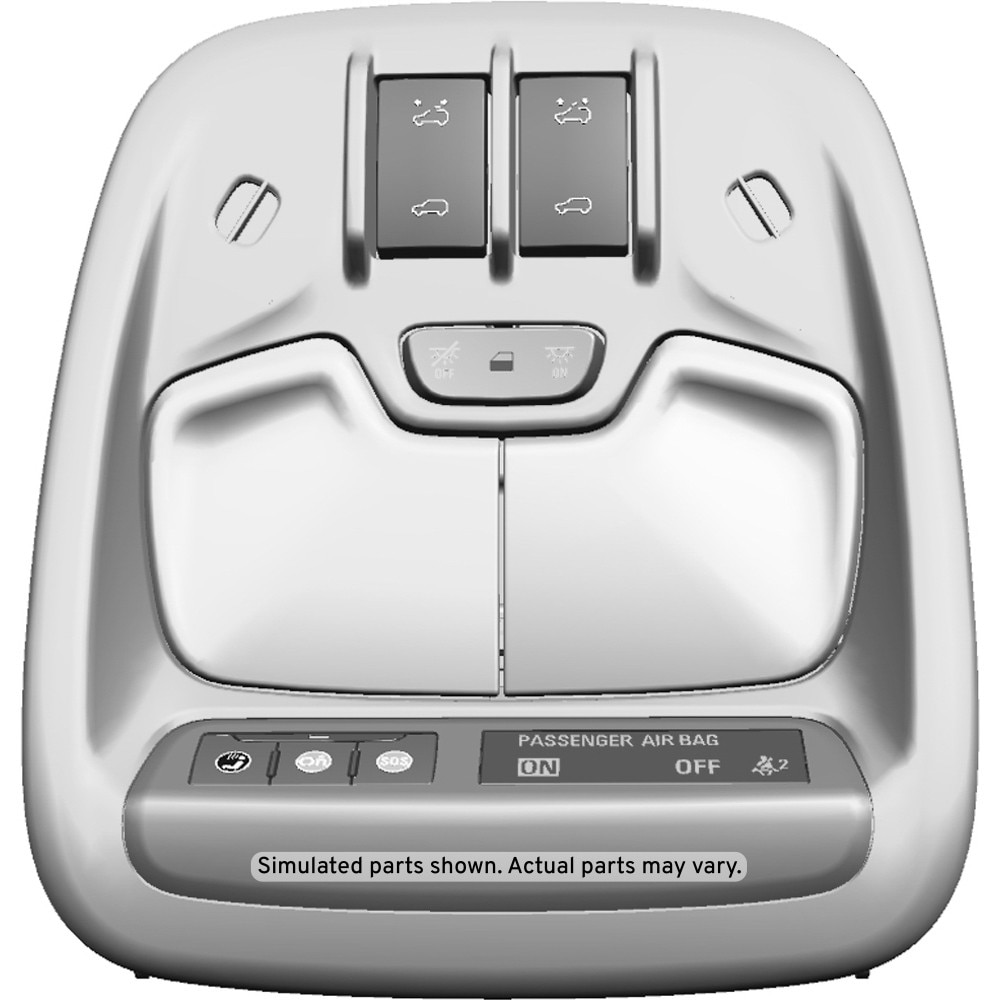 GM Genuine Parts Jet Black Roof Console