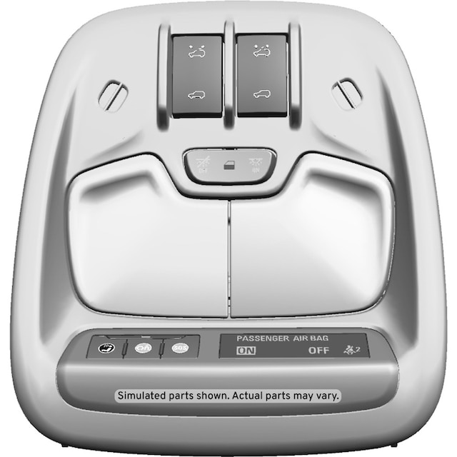 GM Genuine Parts Jet Black Roof Console