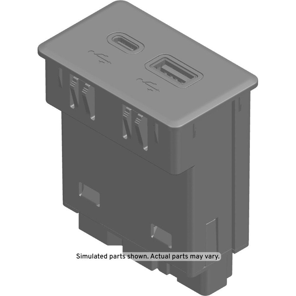 GM Genuine Parts Jet Black Audio/Video Receptacle