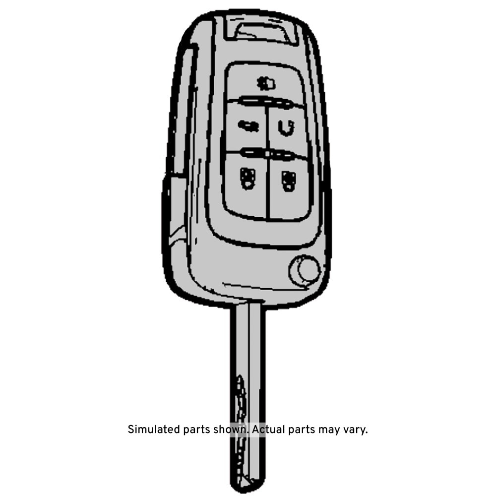 GM Genuine Parts Folding Door Lock and Ignition Lock Key (Programming Required)