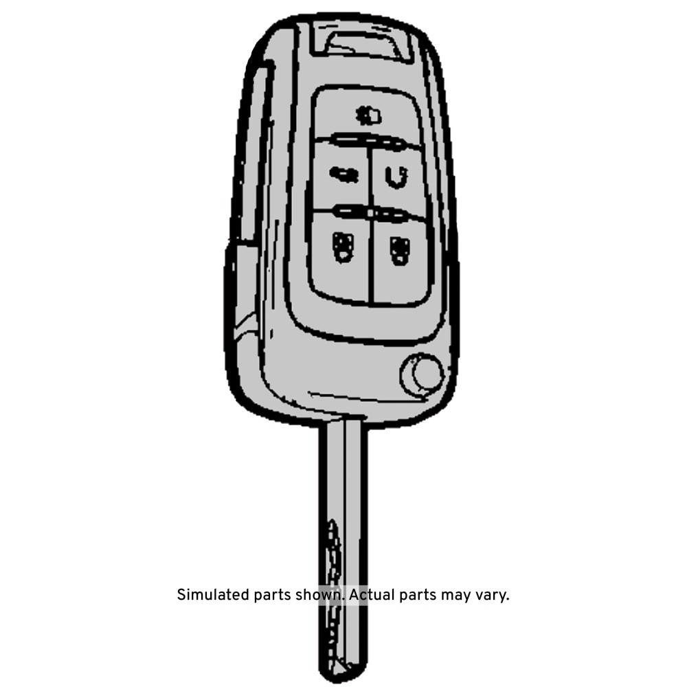 GM Genuine Parts Folding Door Lock and Ignition Lock Key (Programming Required)