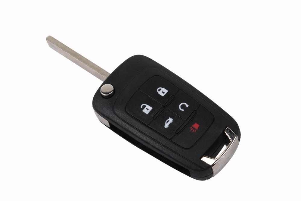 GM Genuine Parts Folding Door Lock and Ignition Lock Key with Transmitter (Programming Required)