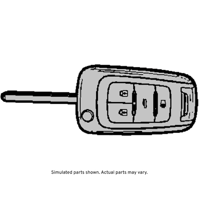 GM Genuine Parts Folding Door Lock and Ignition Lock Key (Programming Required)