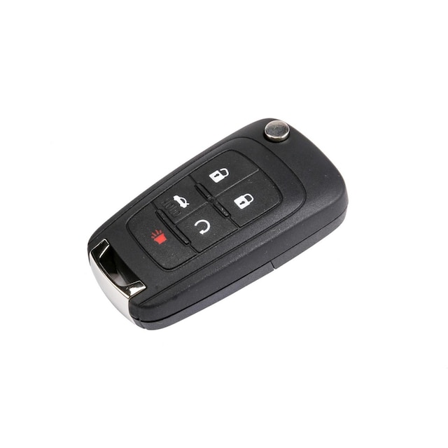 GM Genuine Parts Door Lock and Ignition Lock Uncoded Folding Key with Remote Control Door Lock Transmitter (Programming Required)