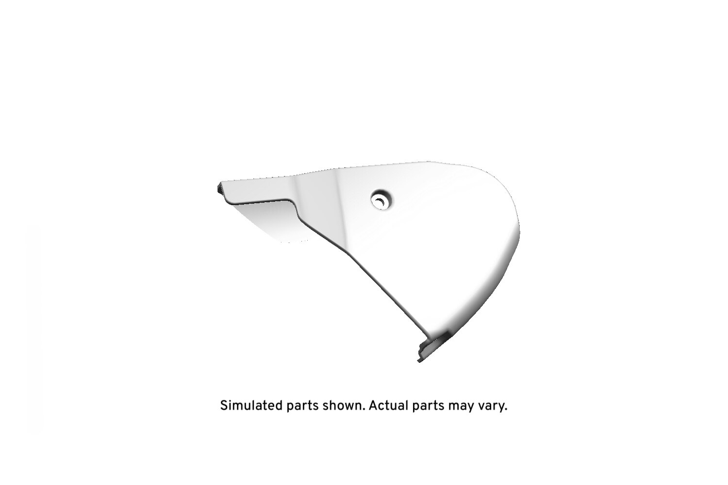 GM Genuine Parts Light Platinum Passenger Seat Inner Recliner Finish Cover