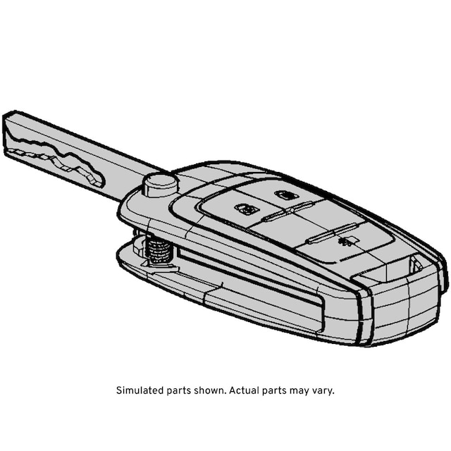 GM Genuine Parts Folding Door Lock and Ignition Lock Key (Programming Required)