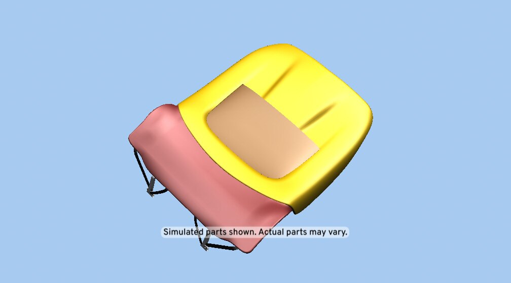 GM Genuine Parts Light Platinum Driver Seat Back Cushion Finish Panel