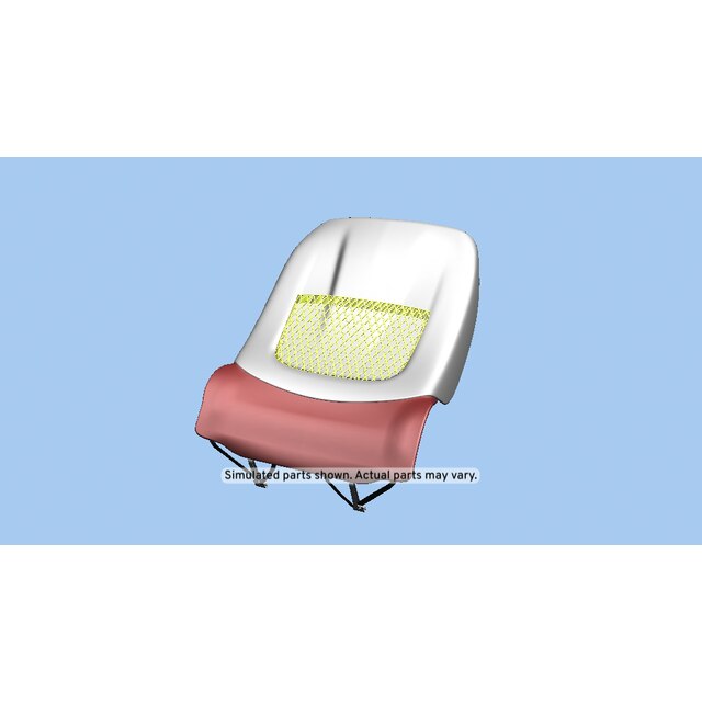 GM Genuine Parts Light Platinum Driver Seat Back Cushion Finish Panel
