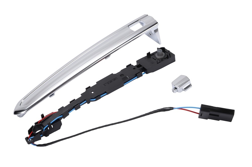 GM Genuine Parts Silver Rear Side Door Outside Handle Molding