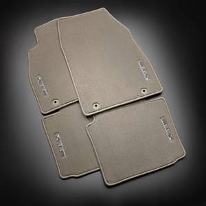 Front and Rear Carpeted Floor Mats in Dark Urban with XTS Logo