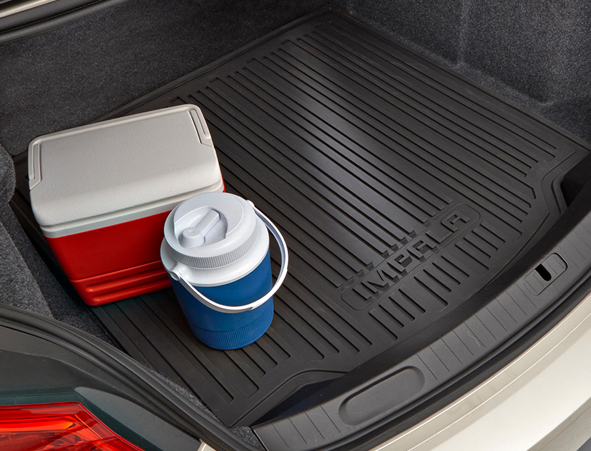 Premium All-Weather Cargo Area Mat in Jet Black with Impala Script