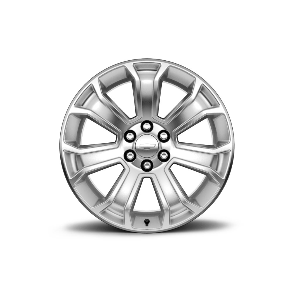 22x9-Inch Aluminum 7-Spoke Wheel in Silver