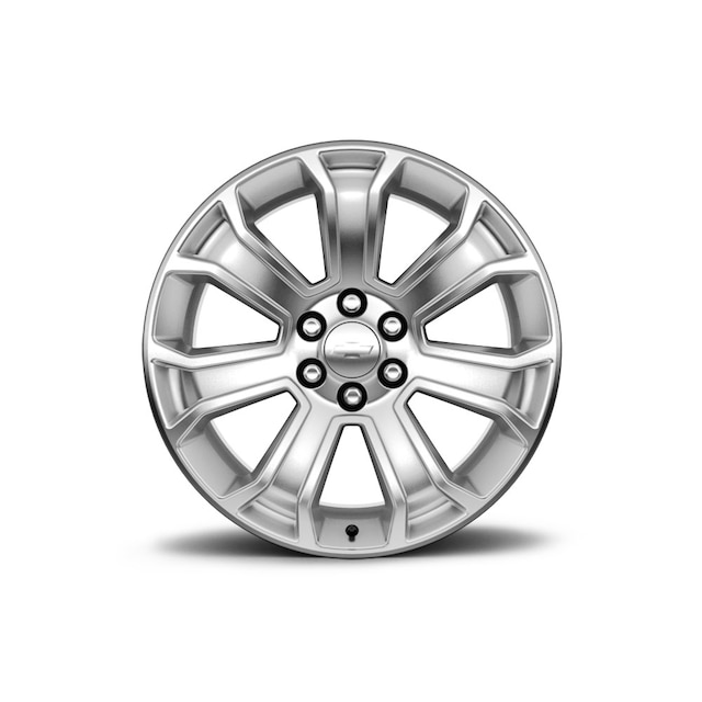 22x9-Inch Aluminum 7-Spoke Wheel in Silver