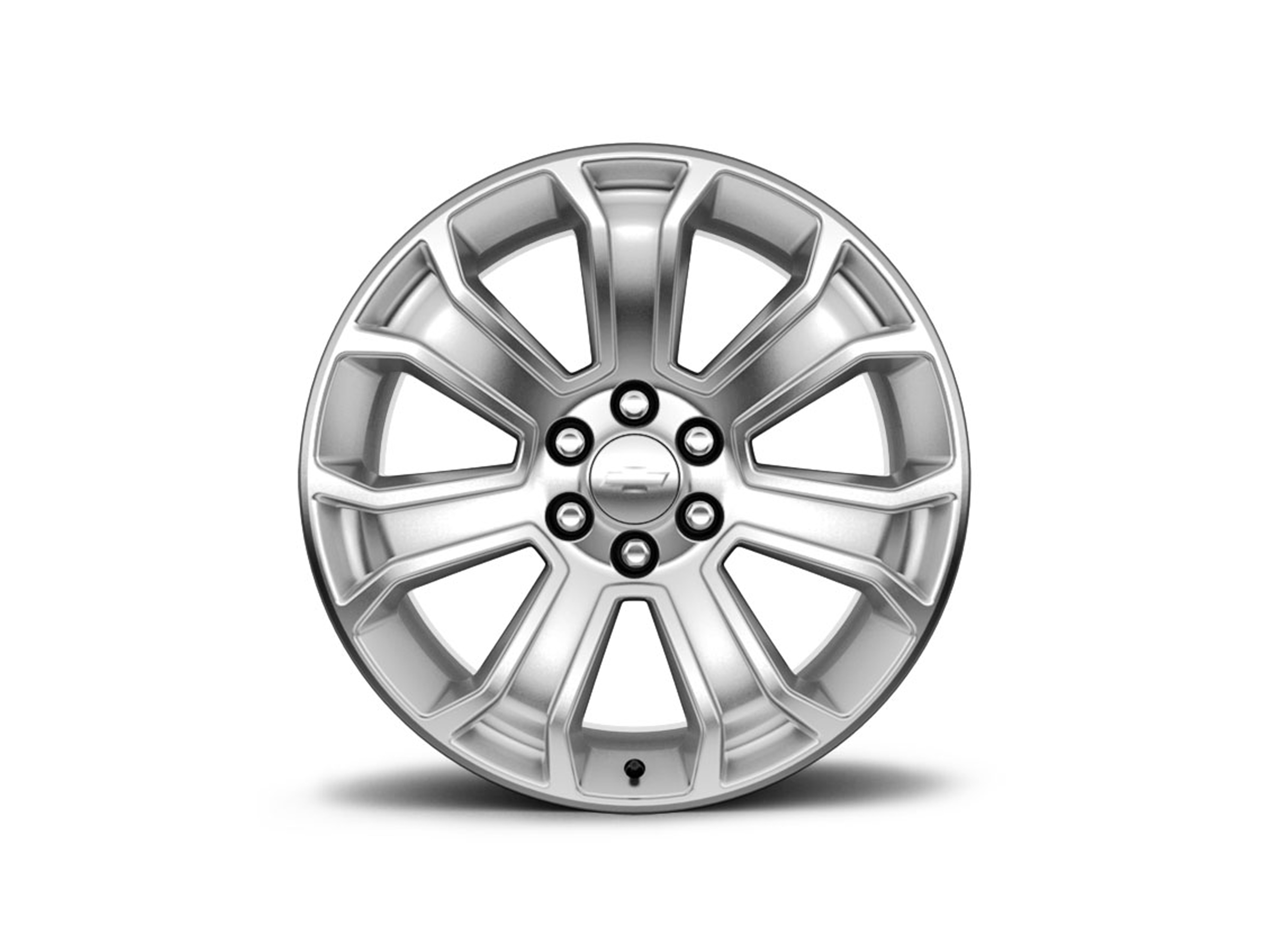 22x9-Inch Aluminum 7-Spoke Wheel in Silver | 19301163 | Chevrolet