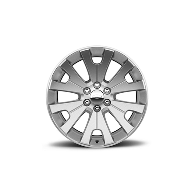 22x9-Inch Aluminum 6-Split-Spoke Wheel in Ultra Bright Machined Silver