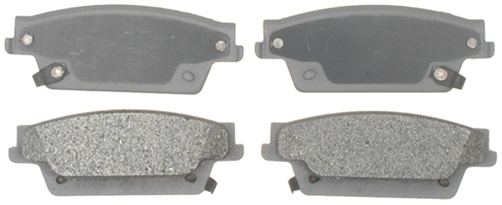 ACDelco Silver Semi-Metallic Rear Disc Brake Pad Set with Wear Sensor